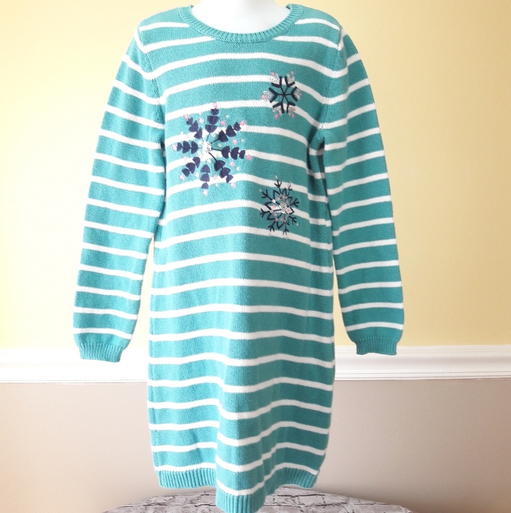 GYMBOREE Girls Sweater Dress Size Medium 7 - 8  Wi